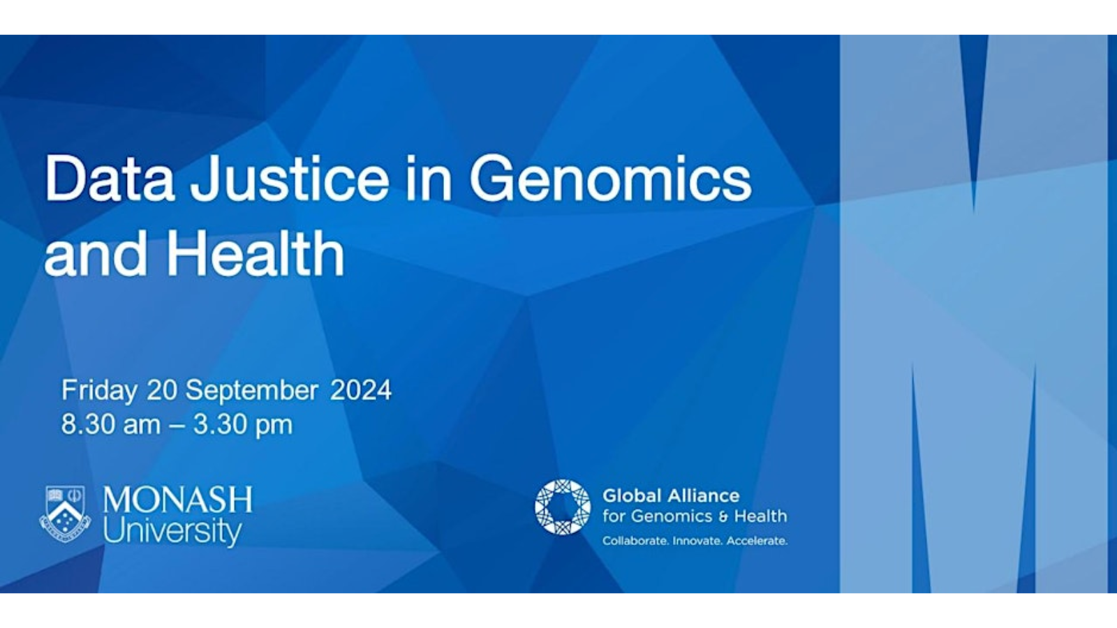 Data Justice in Genomics and Health event - Friday 20 September 2024