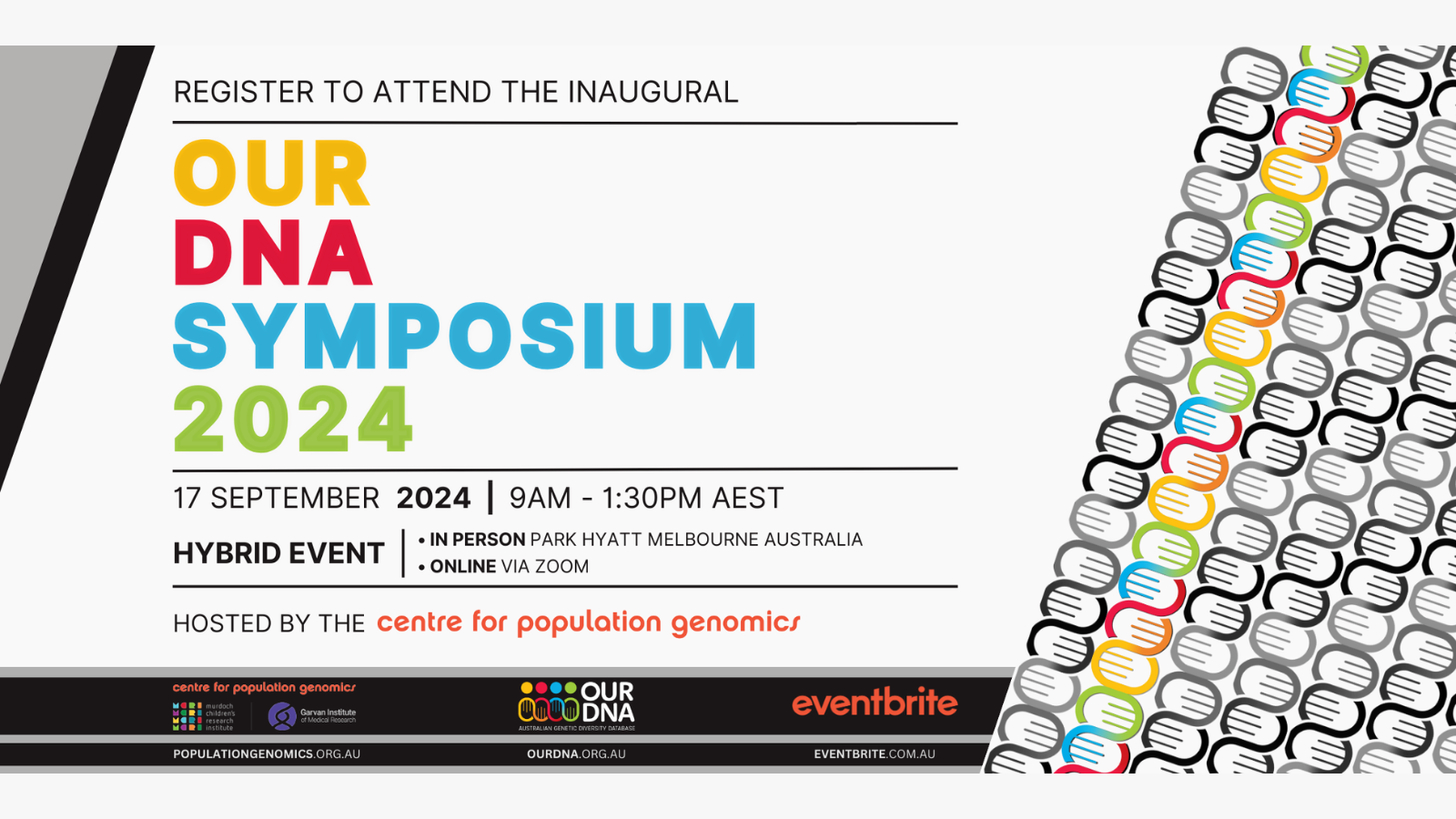 OurDNA Symposium - hybrid event being held on Tuesday 17 September 2024